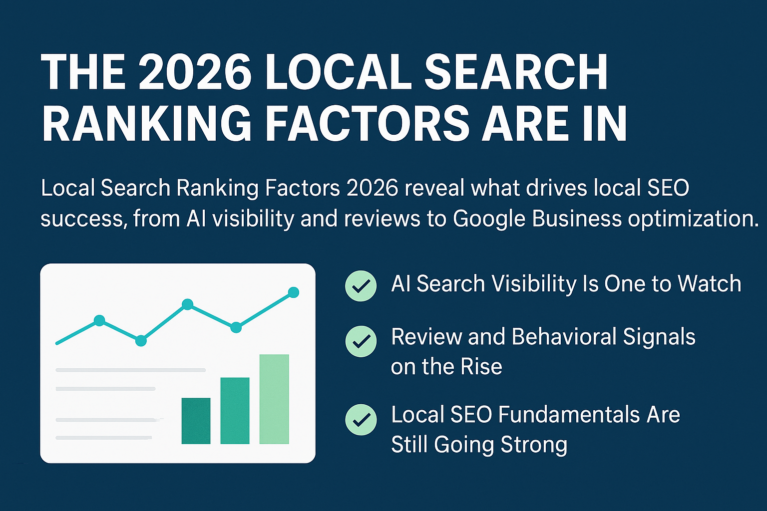 Local Search Ranking Factors 2026