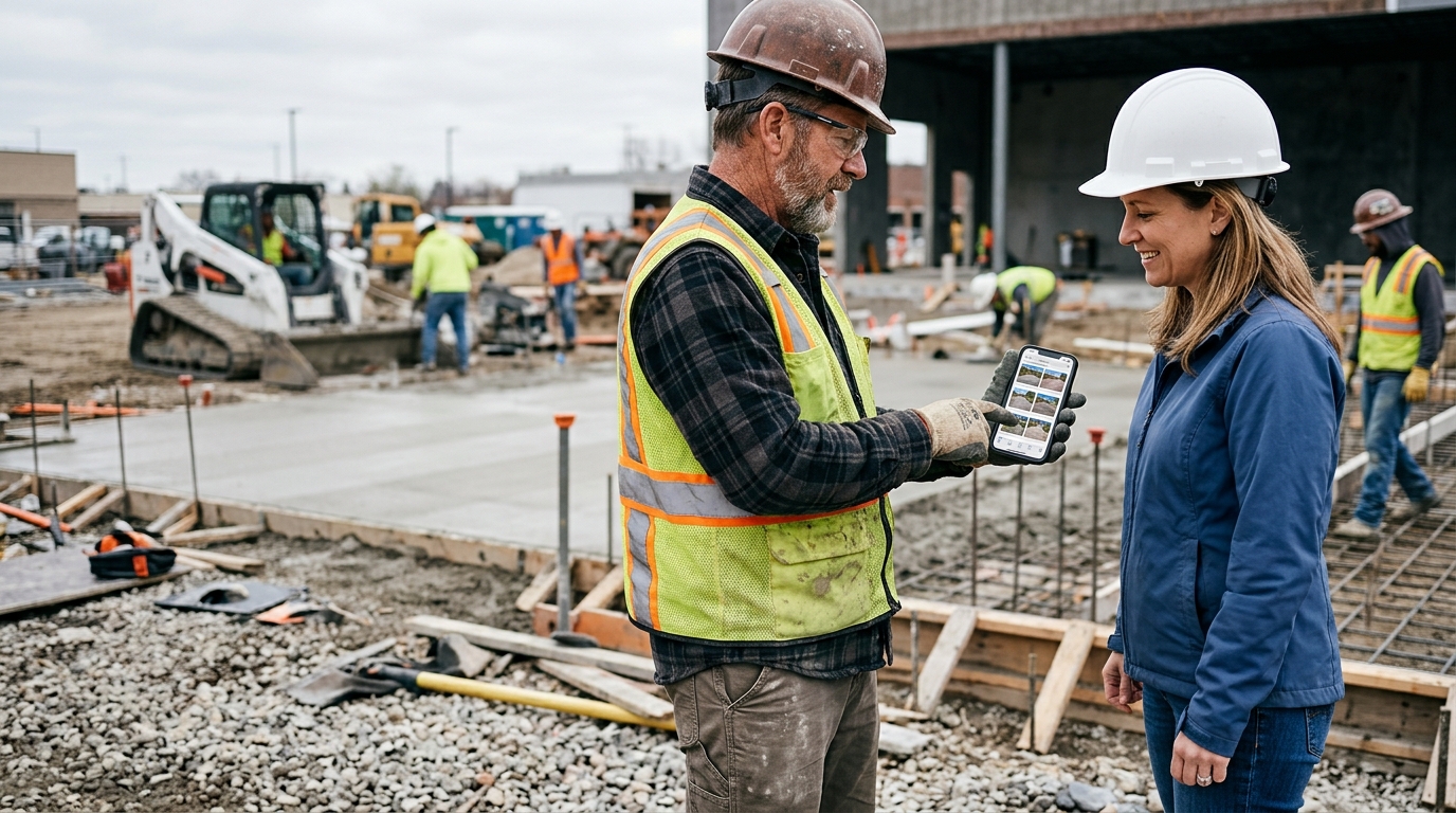concrete contractor website design